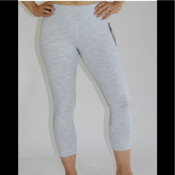 LULULEMON Pace Rival Crop Grey/Gray leggings RARE - Picture 5 of 7